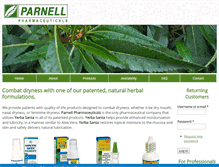 Tablet Screenshot of parnellpharm.com